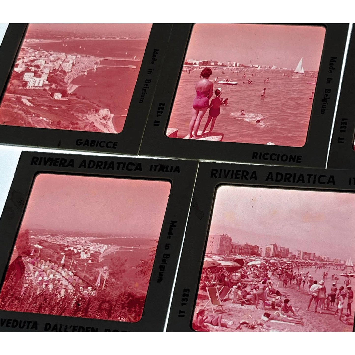 1960s Riviera Adriatica Italy Travel Slide Set of 5 2x2 Slides TK2-S4-6