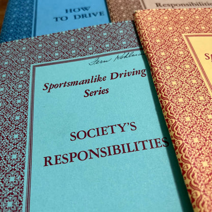 RARE Set of 4 Sportsmanlike Driving Series 1942 Drivers Instruction Manuals TH4