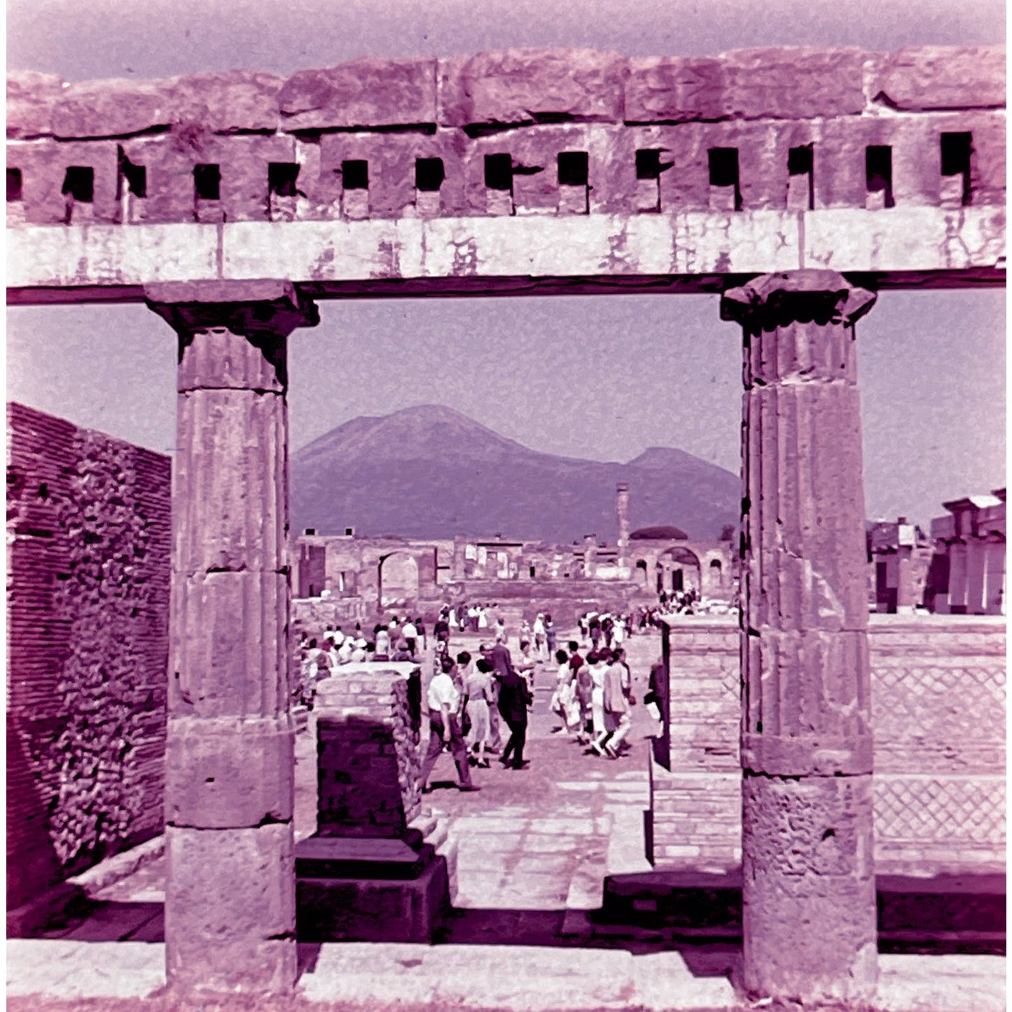 1960s Pompeii Italy Travel Slide Set of 6 2x2 Slides TK2-S4-7