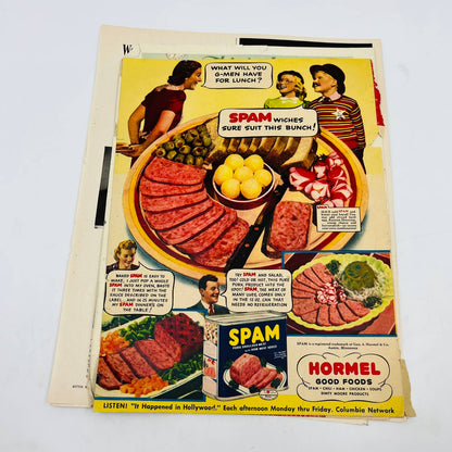 1939-60 Set of 7 Potted Meat Hormel Span Prem Treet Armour Original Print Ad TA8