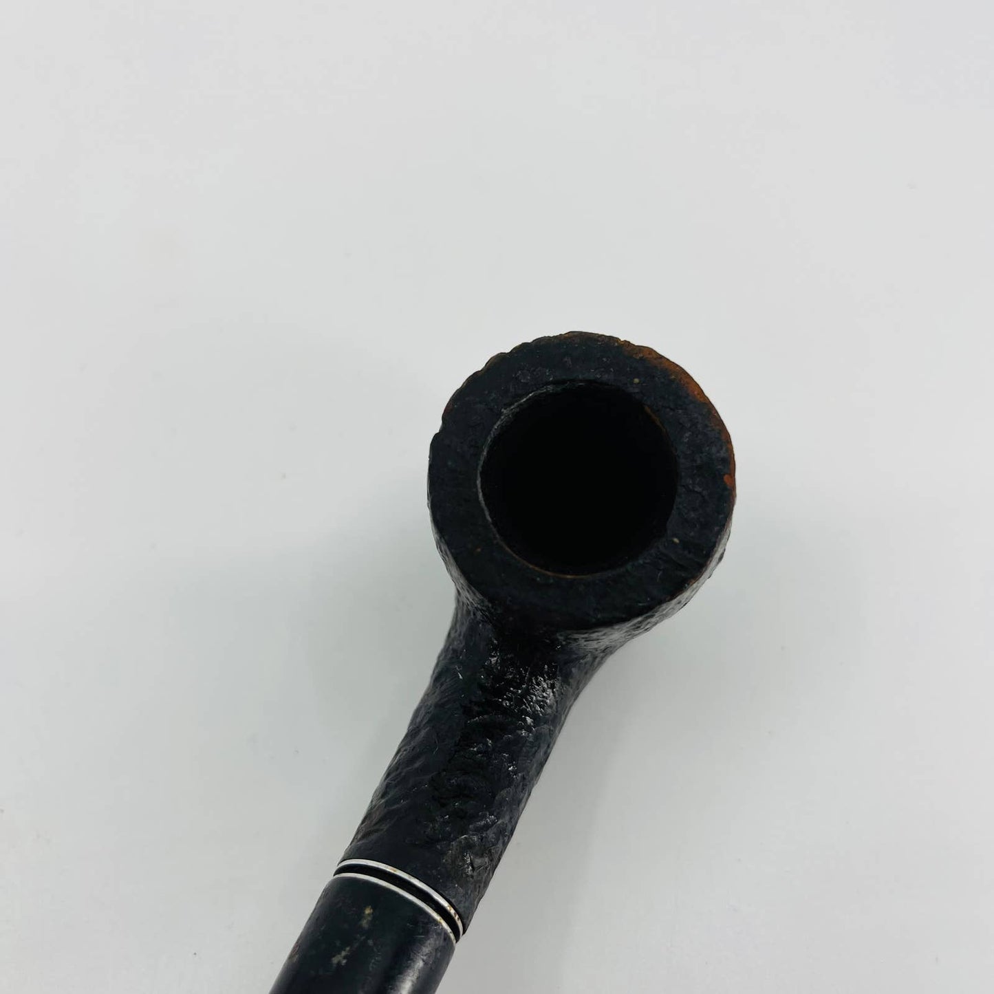 Vintage Medico Cavalier Rusticated Imported Briar Bent Estate Smoking Pipe 6”