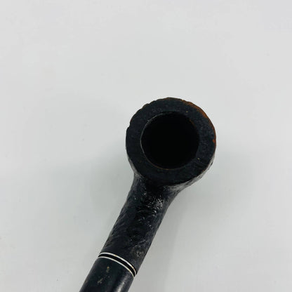 Vintage Medico Cavalier Rusticated Imported Briar Bent Estate Smoking Pipe 6”