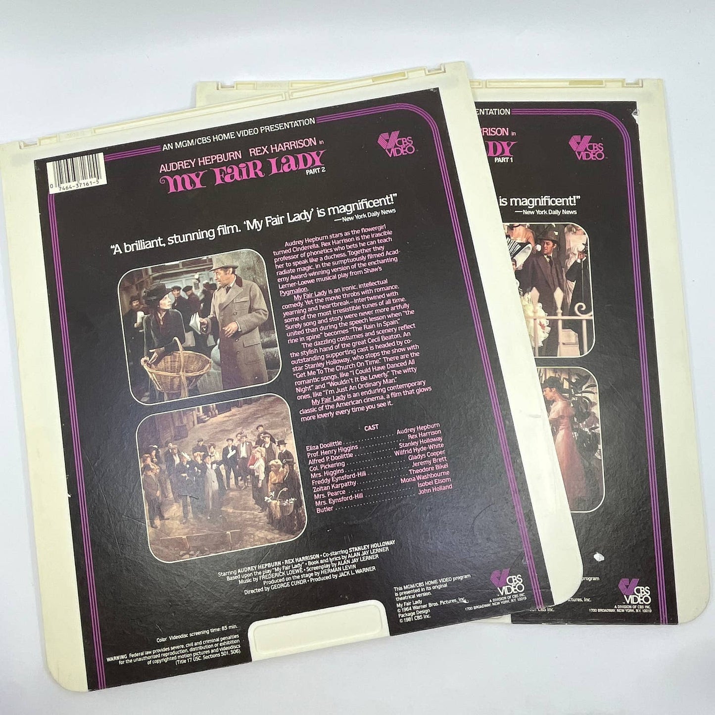 My Fair Lady Part 1 & 2 - CED VideoDisc TG2