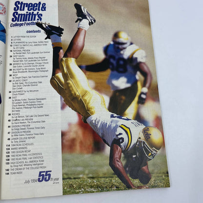 1994 Street & Smith’s College Football Yearbook Magazine Kordell Stewart TH3