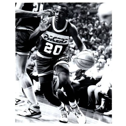 1990 Press Photo Basketball NBA Indiana Pacers George McCloud Playoffs 8x10" AD3