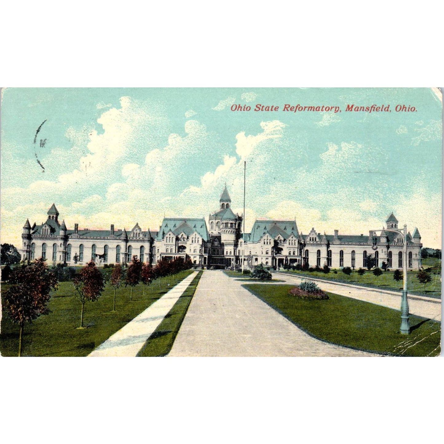 c1910 Postcard Ohio State Reformatory, Mansfield Ohio TD9