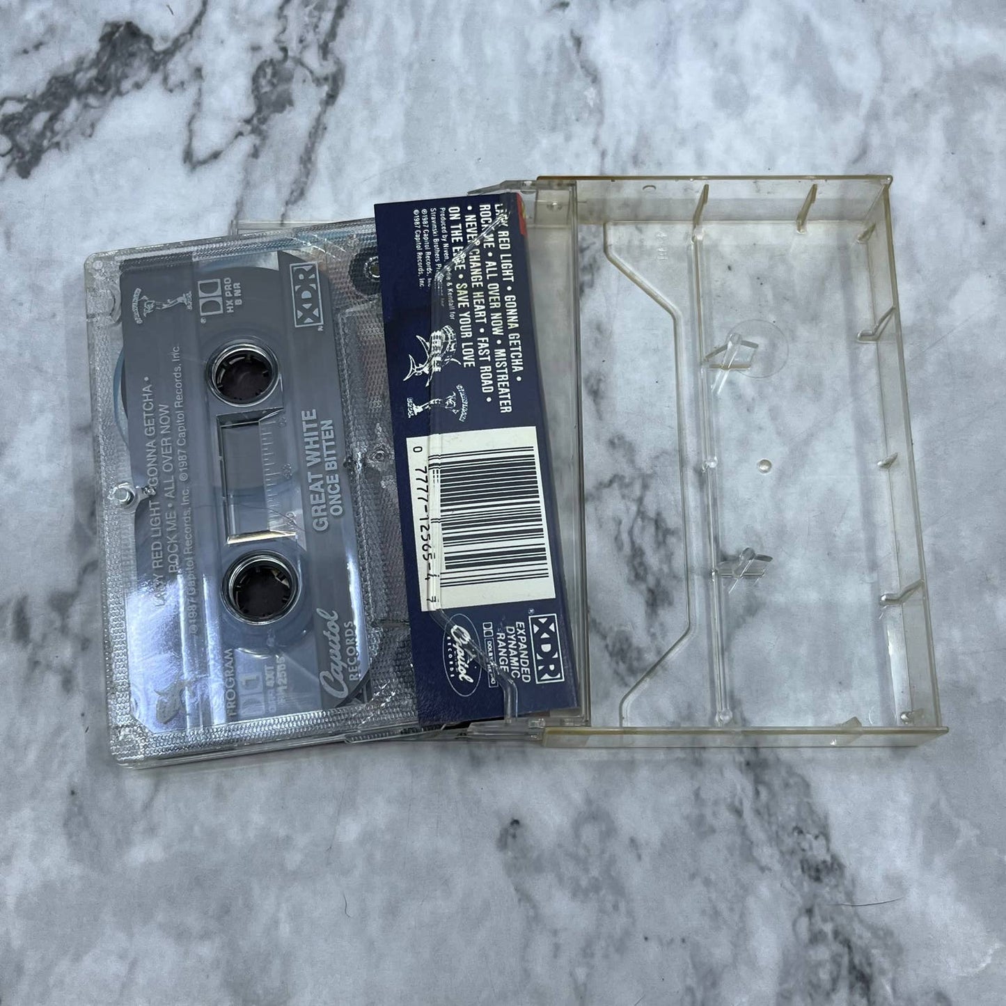GREAT WHITE "ONCE BITTEN" Cassette Tape￼ TC7-44