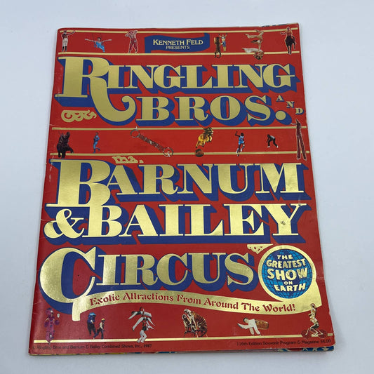 1987 116th Edition Ringling Bros and Barnum & Bailey Circus Souvenir Program TG6
