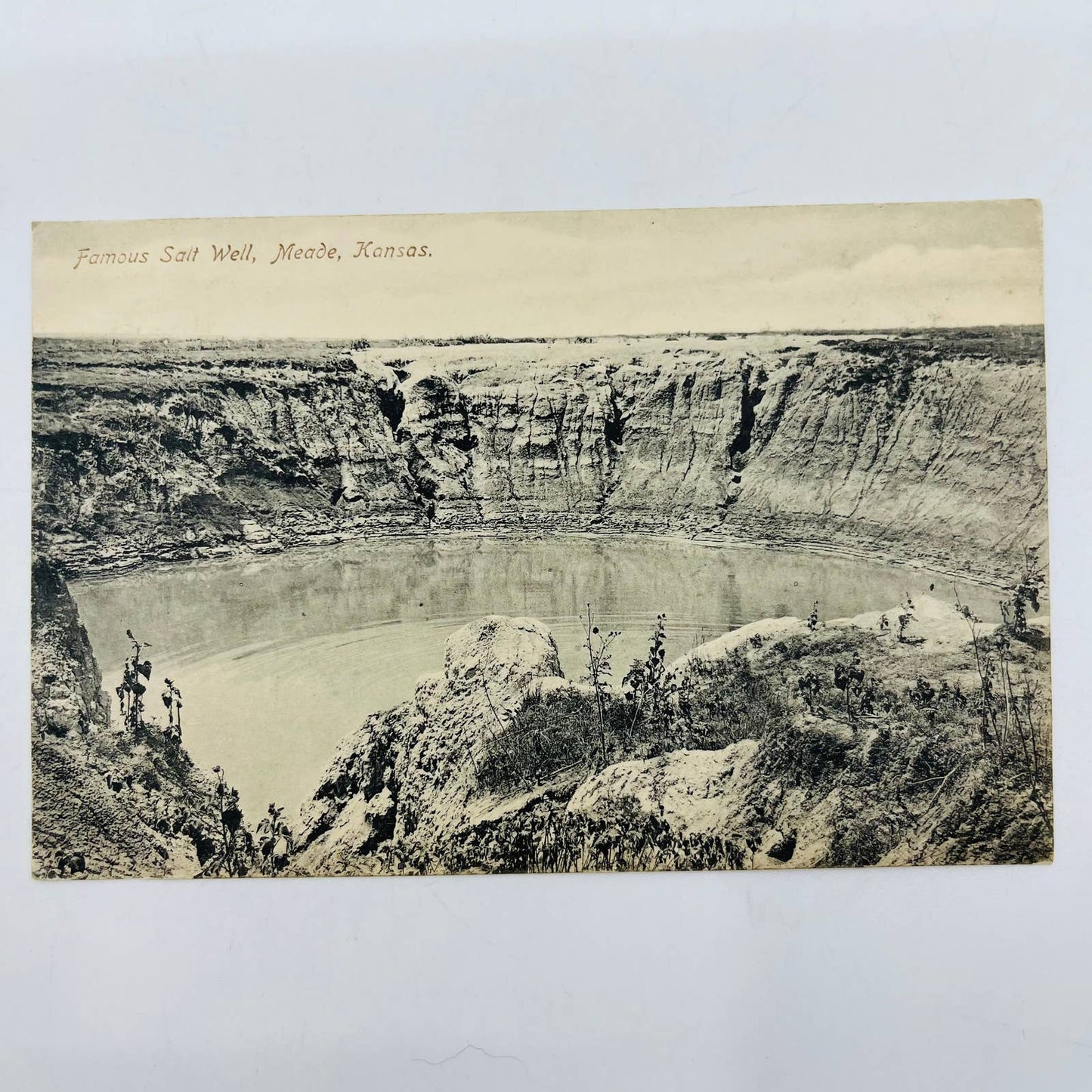 1908 Famous Salt Well Meade Kansas PA8