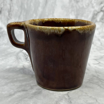 Vtg Hull USA Colorado State University Coffee Mug Brown Salt Drip Pottery TB6