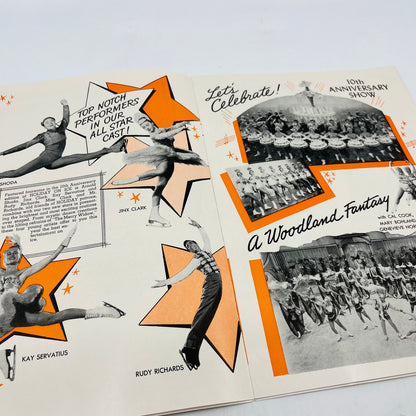 1955 Holiday on Ice Souvenir Program Booklet Ice Figure Skating Dance V37-3