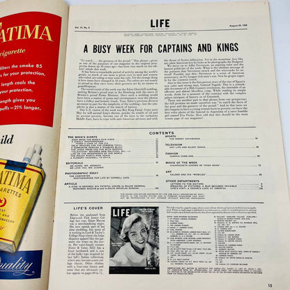 LIFE Magazine August 25, 1952 - College Fashions TA8