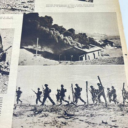 1941 WW2 German Nazi Magazine "Wiener Muftrierte" Battle For Tobruk FL3