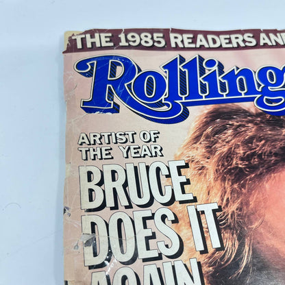 Rolling Stone Magazine Bruce Springsteen U2 Dire Straits 468 February 1986 TF6
