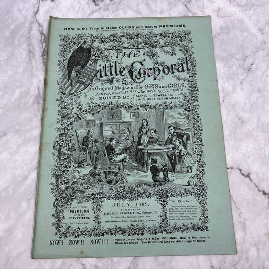 1869 July - The Little Corporal Original Magazine For Boys And Girls TB5