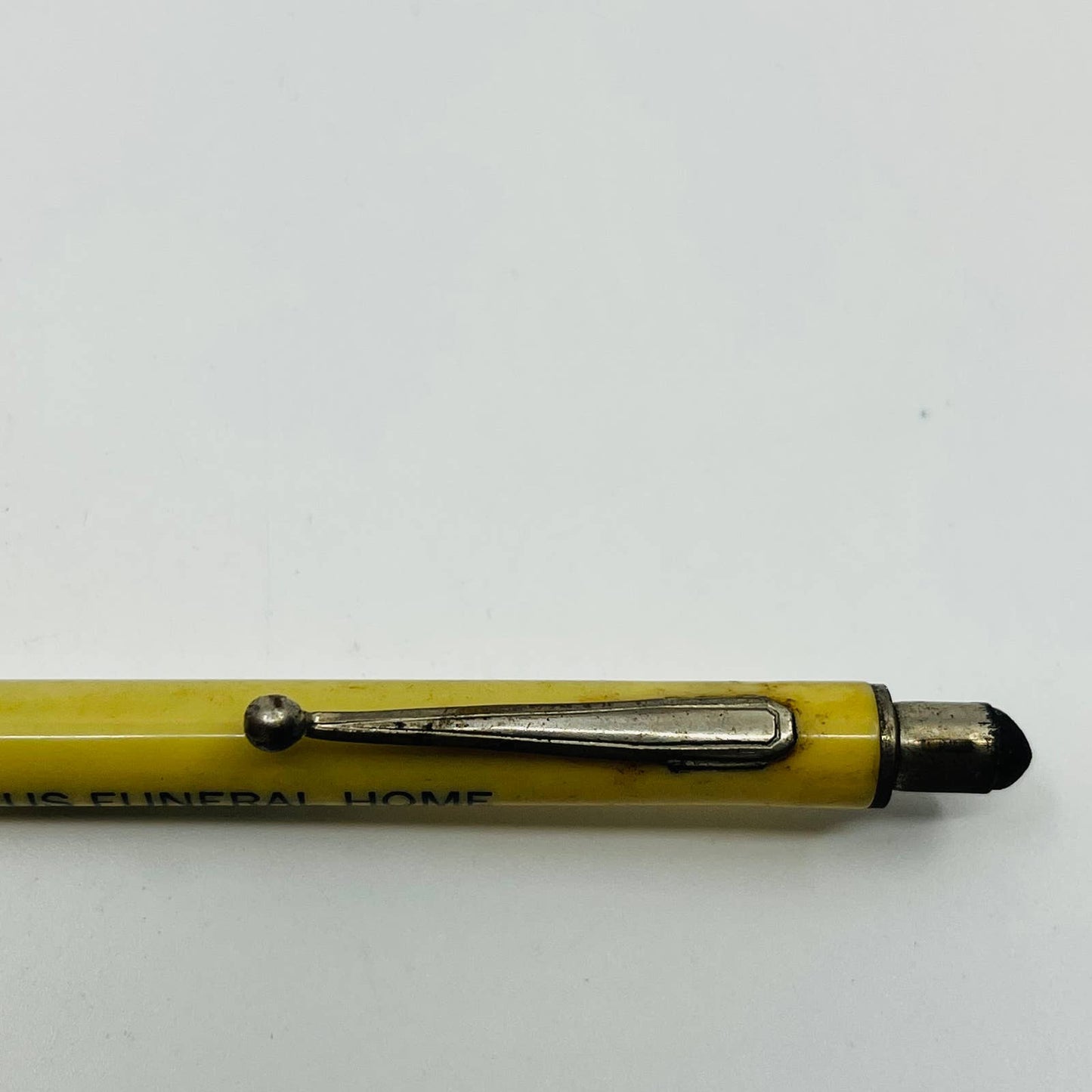 Celluloid Cream Mechanical Pencil Kurrus Funeral Home East St. Louis IL SB3