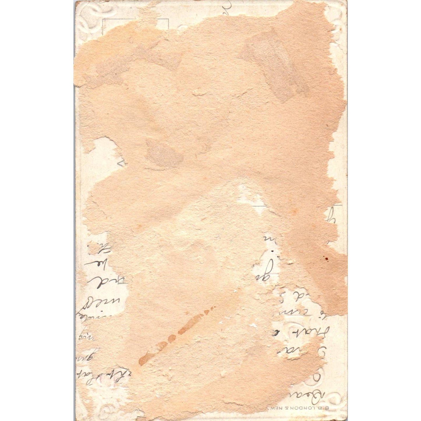 Antique Postcard Easter Embossed Revelation 1:18 I am He That Liveth  SF2