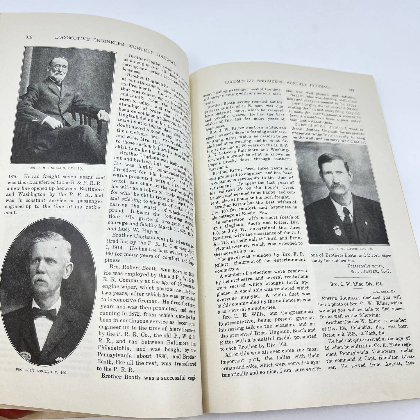 1914 Locomotive Engineers Journal XLVIII Brotherhood of Locomotive Engineers TF7