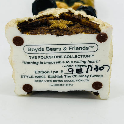 Vintage Boyds Bears 1994 Folkstone #2803 Christmas Santa Bears Chimney Sweep FA8