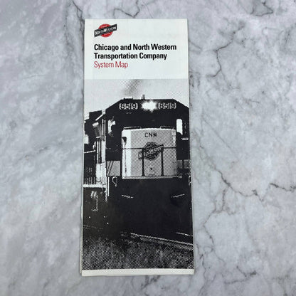 1993 Chicago and North Western Railroad Transportation Company System Map TE2