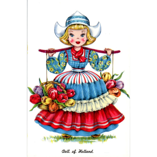 Doll of Holland - Dolls of Many Lands Series Original Postcard PB4