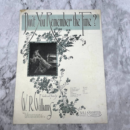Don't You Remember the Time W.R. Williams 1919 Sheet Music TK2-SM2