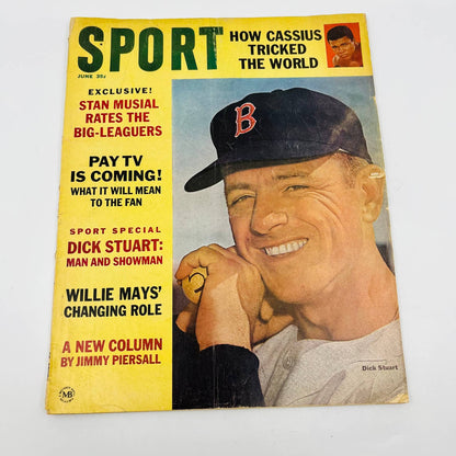 Vintage Sport Magazine June 1964 Dick Stuart Boston Red Sox Cassius Clay BA1