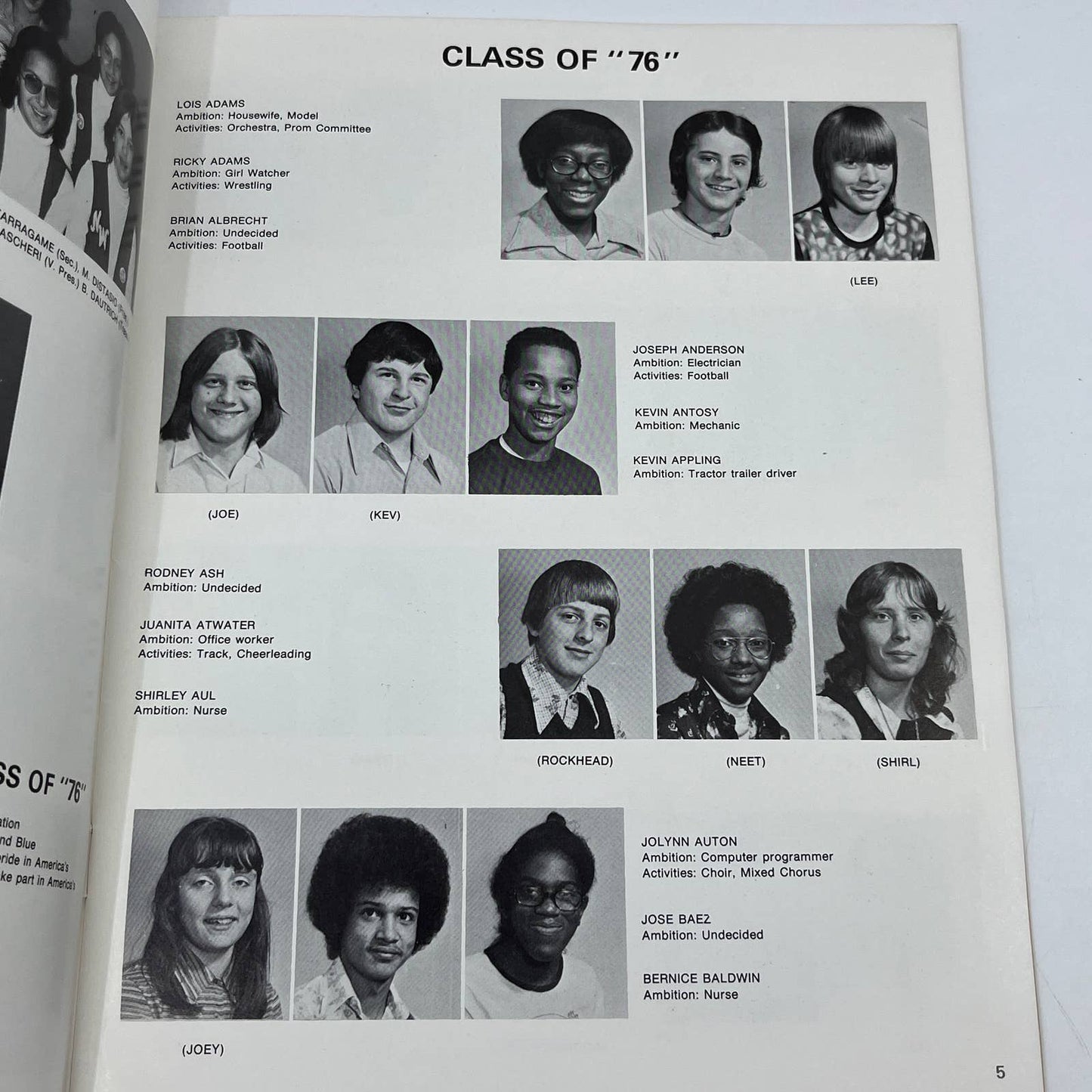 1976 Northwest Junior High School Yearbook Reading PA TG2