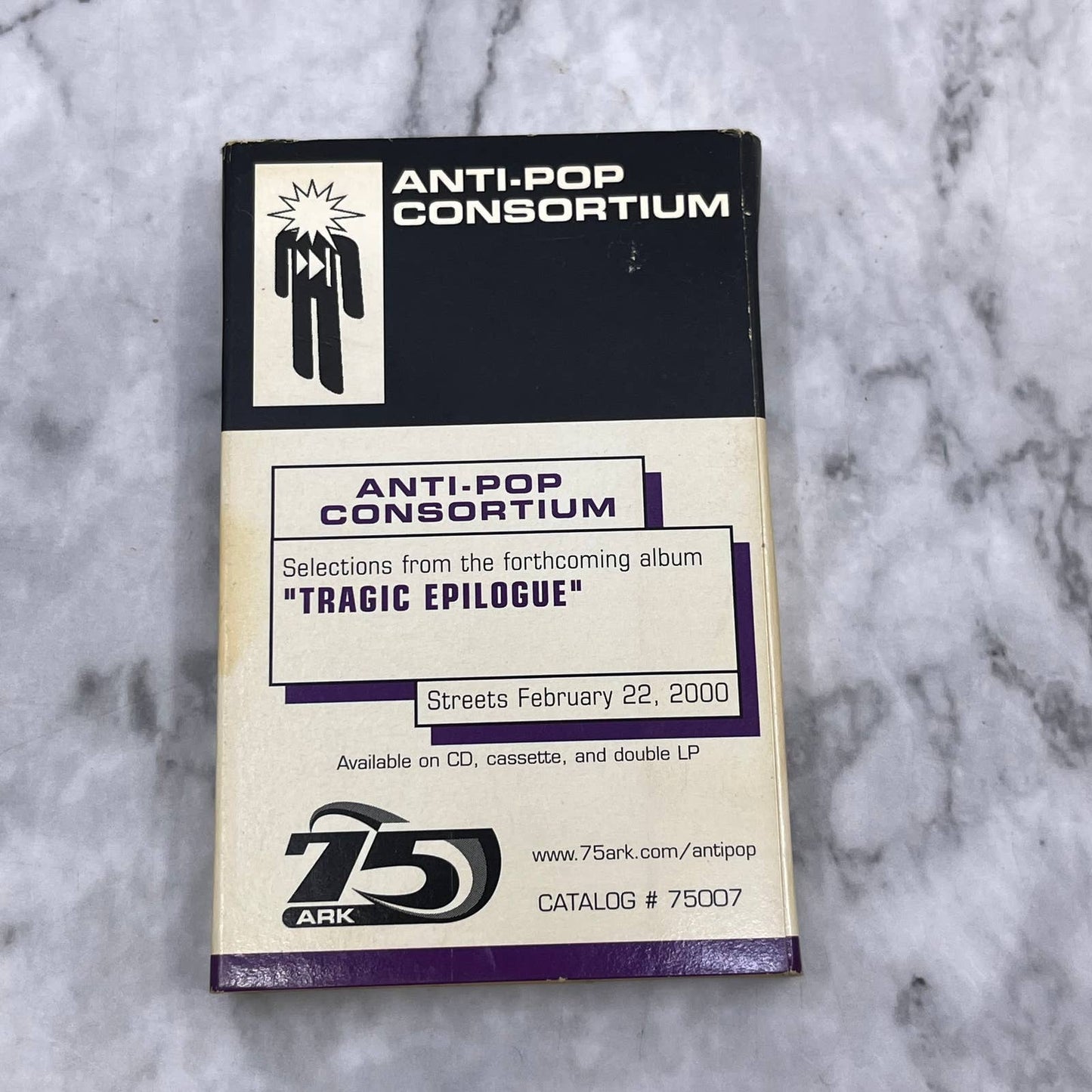 Anti-Pop Consortium Tragic Epilogue/Encore Self Preservation Promo Tape￼ TC7-43