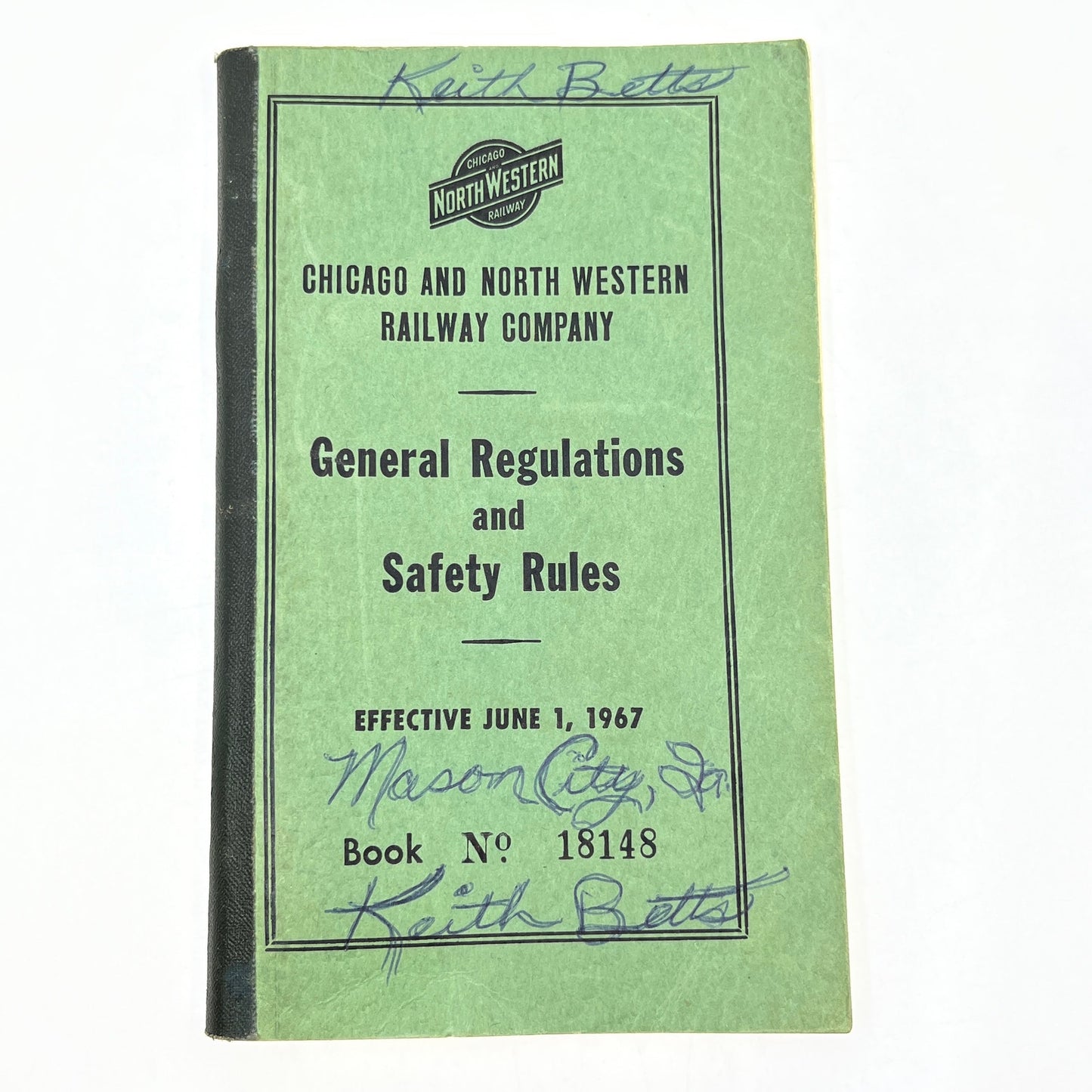 1967 Chicago Northwestern Railway General Regulations & Safety Rules Booklet H5-3
