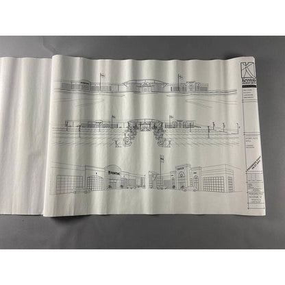 Vintage Set of Plans Blueprints for the Story Auto Mall in Lansing Michigan  RU1