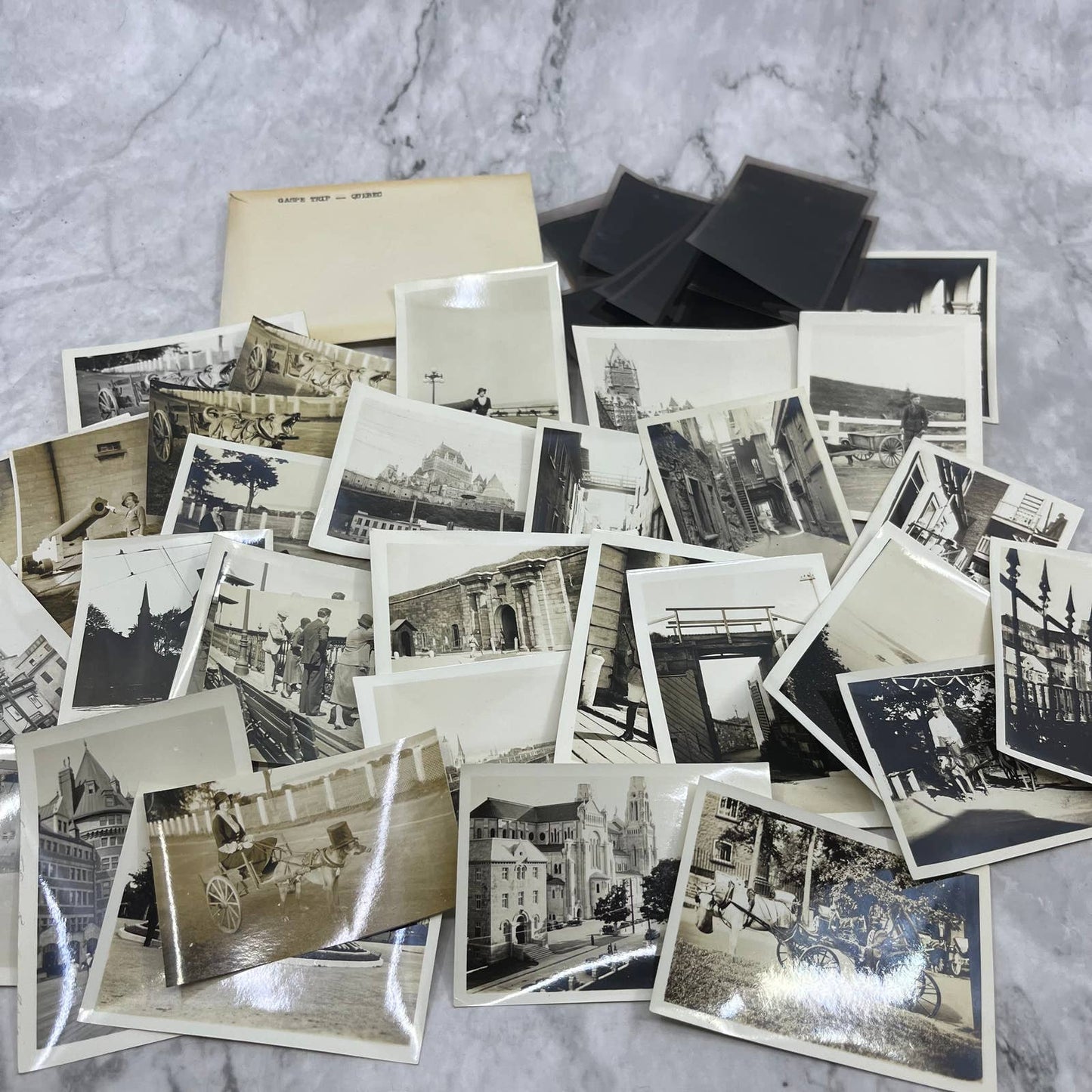 1930s Collection of Photos & Negatives of Gaspe Quebec Canada TJ9-PG1