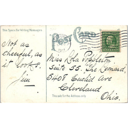 1910 Postcard Central YMCA Building 7th St & Penn Ave Pittsburgh PA TD9-P1