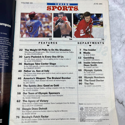 INSIDE SPORTS MAGAZINE - June 1984 - Mike Schmidt Philadelphia Phillies MVP TJ3