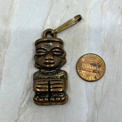 House of Moko Polynesian Folk Art Copper Keychain Totem TI7-S1
