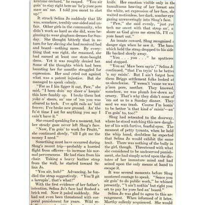 c1920 Harpers Print Mead Schaeffer Selina Jo Found That The Work Was Hard TD8-H1