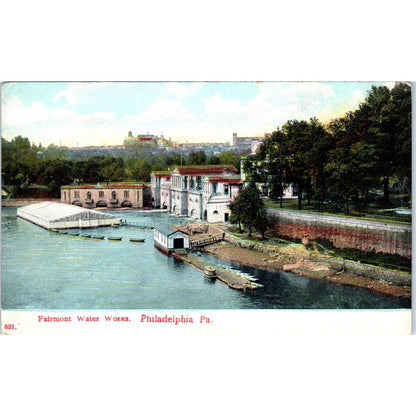 Antique Postcard Fairmount Water Works Philadelphia PA TD9-P1