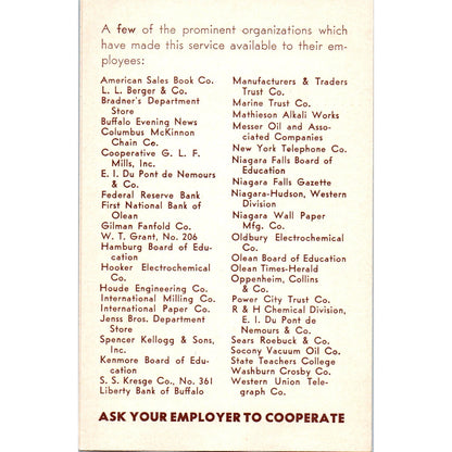 Hospital Service Corporation of Western New York Advertising Leaflet P2-2