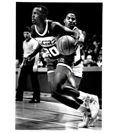 1989 Press Photo Basketball NBA Indiana Pacers George McCloud 8x10" AD3