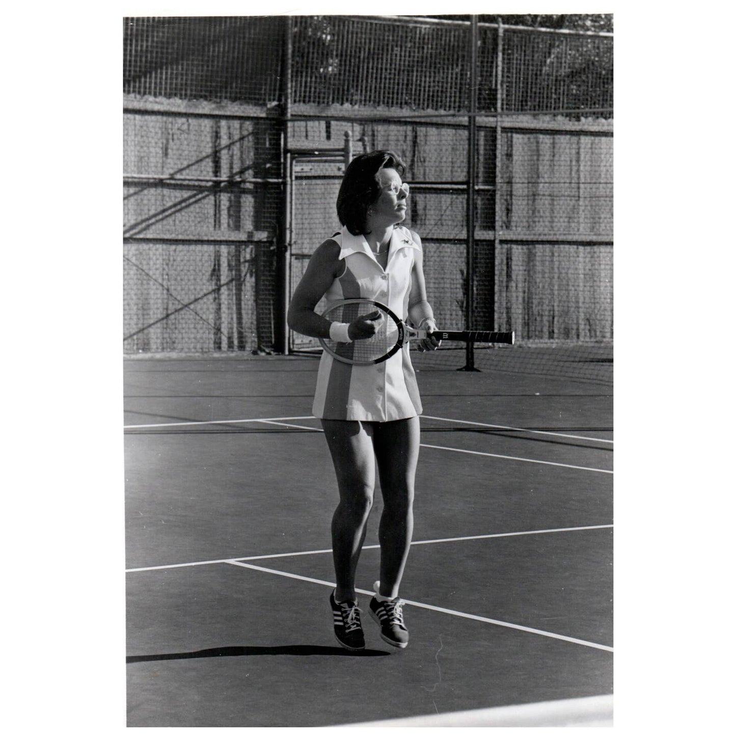 1978 Press Photo Tennis Billie Jean King 7x9" AD3-9