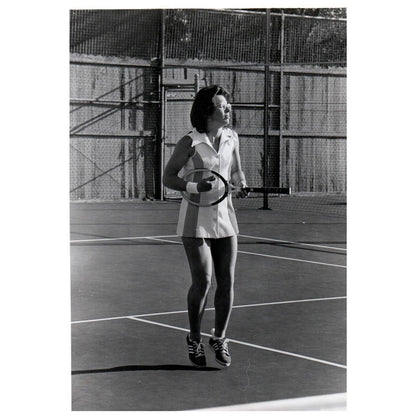 1978 Press Photo Tennis Billie Jean King 7x9" AD3-9
