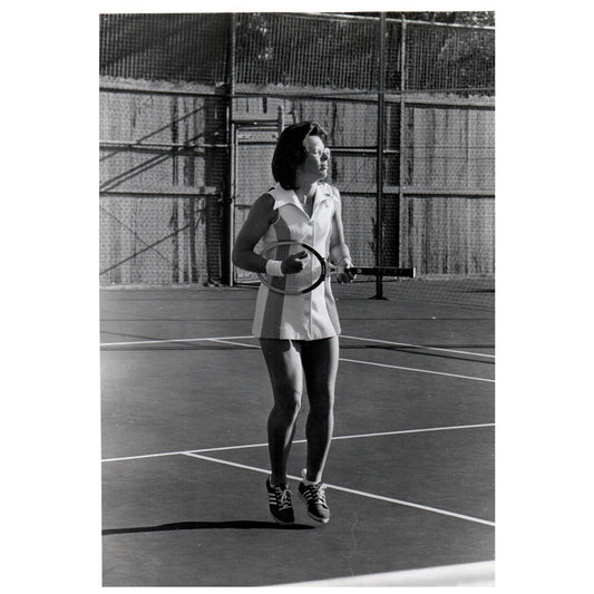 1978 Press Photo Tennis Billie Jean King 7x9" AD3-9
