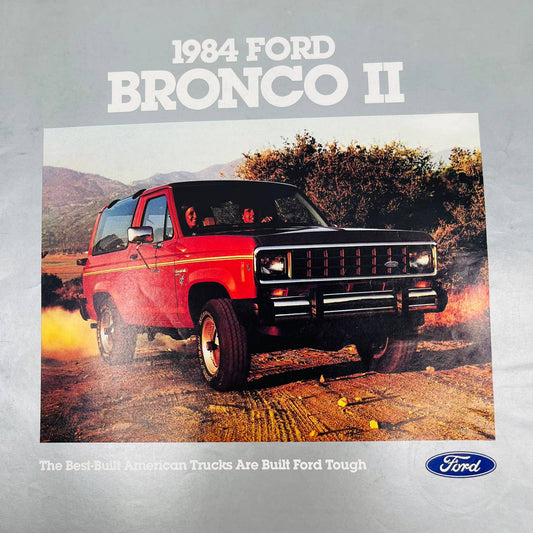 1984 Ford Bronco II Dealer Sales Brochure Full Color Pictures Catalog BA3