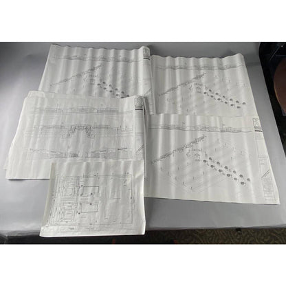 Vintage Set of Plans Blueprints for the Story Auto Mall in Lansing Michigan  RU1