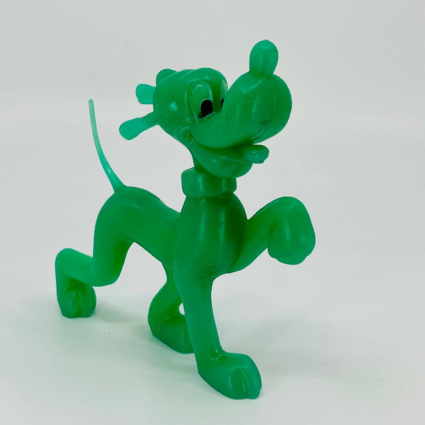 VTG Walt Disney PLUTO Plastic 5" Figurine Green Durham Ind. 1978 Hong Kong TD9