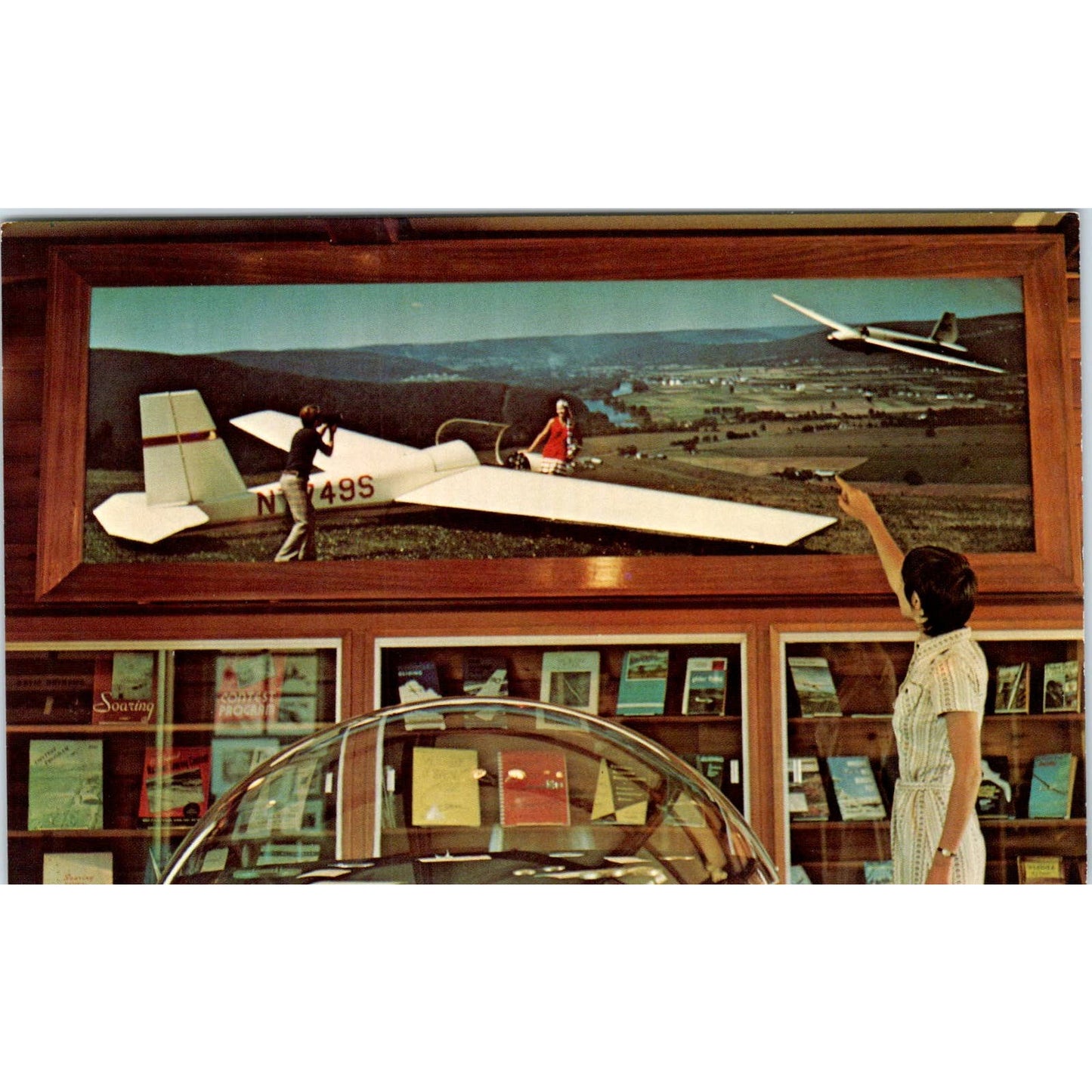 Soaring Museum at Harris Hill Elmira NY - Original Postcard TJ9-P1