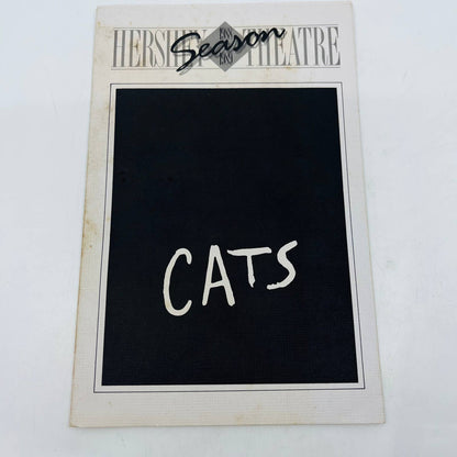 1989 CATS The Musical Souvenir Program Playbill Hershey Theater Pennsylvania BA2