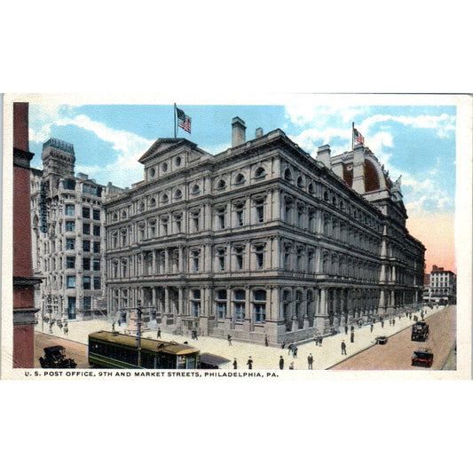 1916 Postcard US Post Office 9th & Market Streets Philadelphia PA TD9-P1