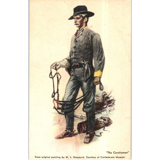 The Cavalryman Painting by W.L. Sheppard Original Postcard P2-3