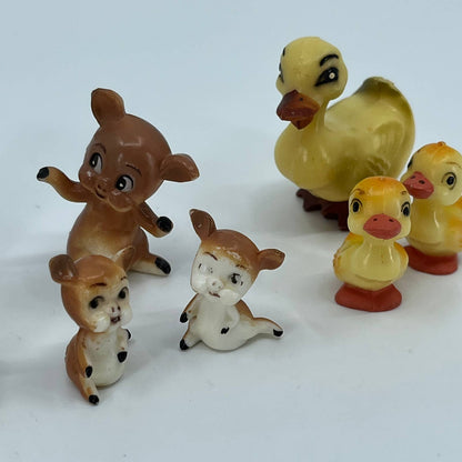 1972 Wilton Farm Animals Duck Bunny Pig & Babies Cake Topper Decorations TB4